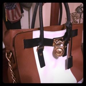 Michael Kors Large Leather Satchel